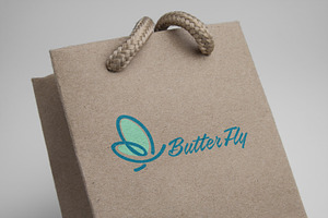 Butter Fly Logo Template