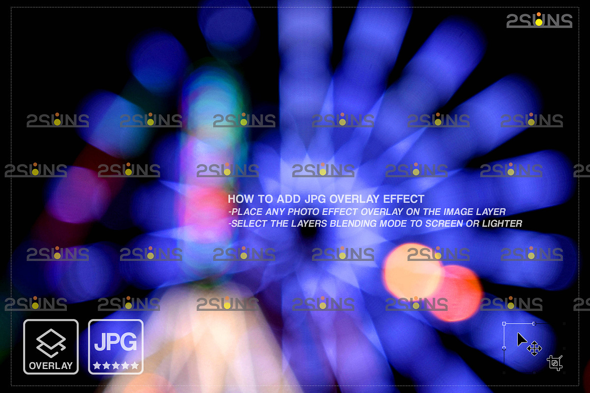 Neon photoshop overlays Bokeh, an Object Graphic by 2SUNS