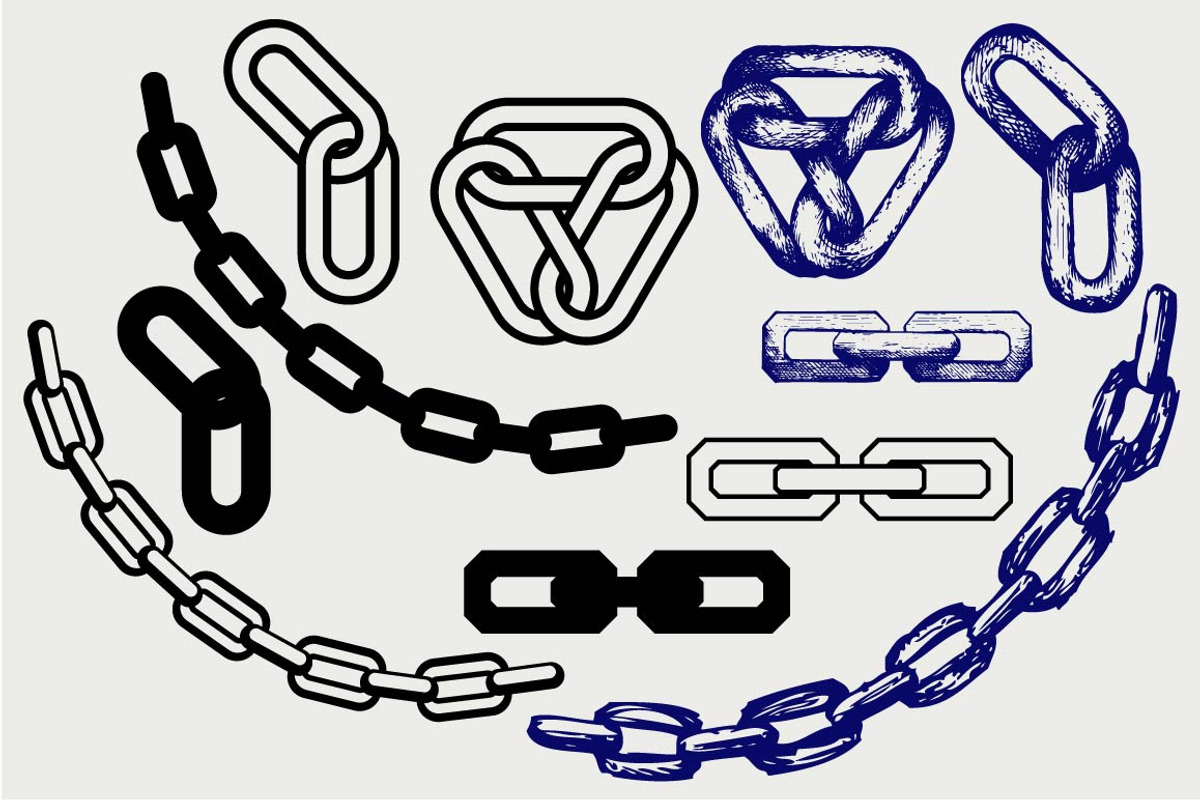 Chain and lock SVG, an Outline Icon by LineworkStock