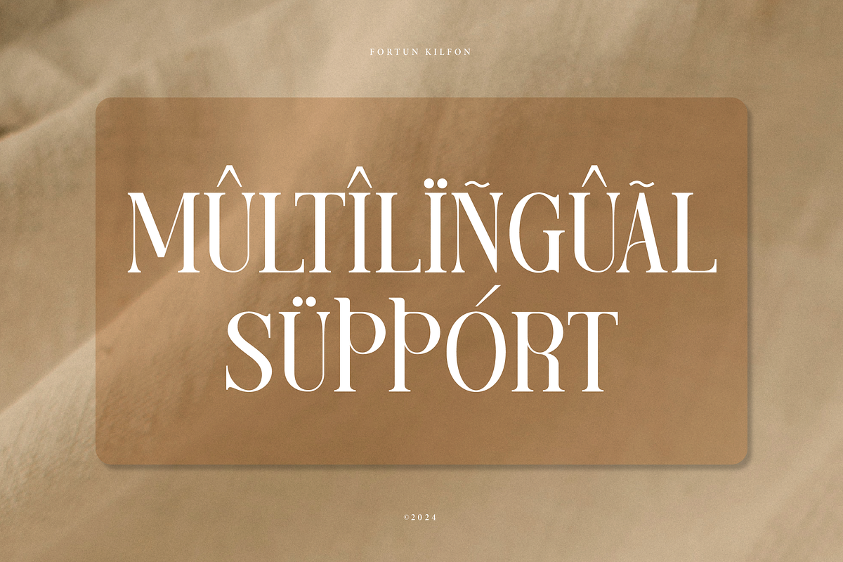 Fortun Kilfon | Modern Elegant Serif, a Serif Font by Denustudios (Photo 14 of 15)