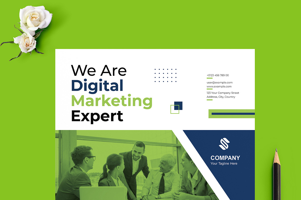 Marketing Flyer Design Template, a Flyer Template by MightyDesign (Photo 2 of 8)