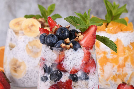 Chia Pudding with Greek Yogurt, a Food & Drink Photo by Apolonia