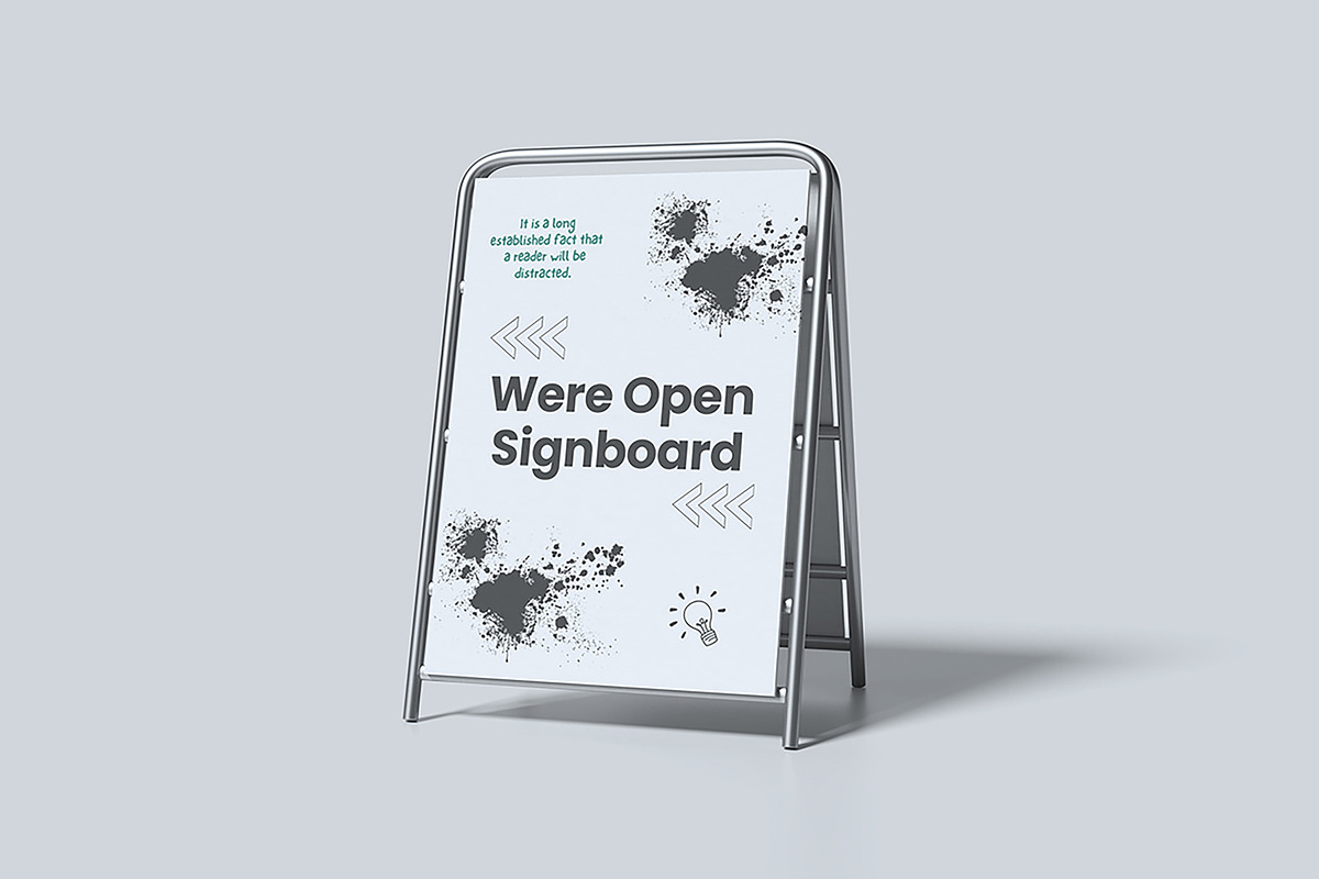 Sign Board Mockup, a Mockup by NyakBiett (Photo 5 of 5)