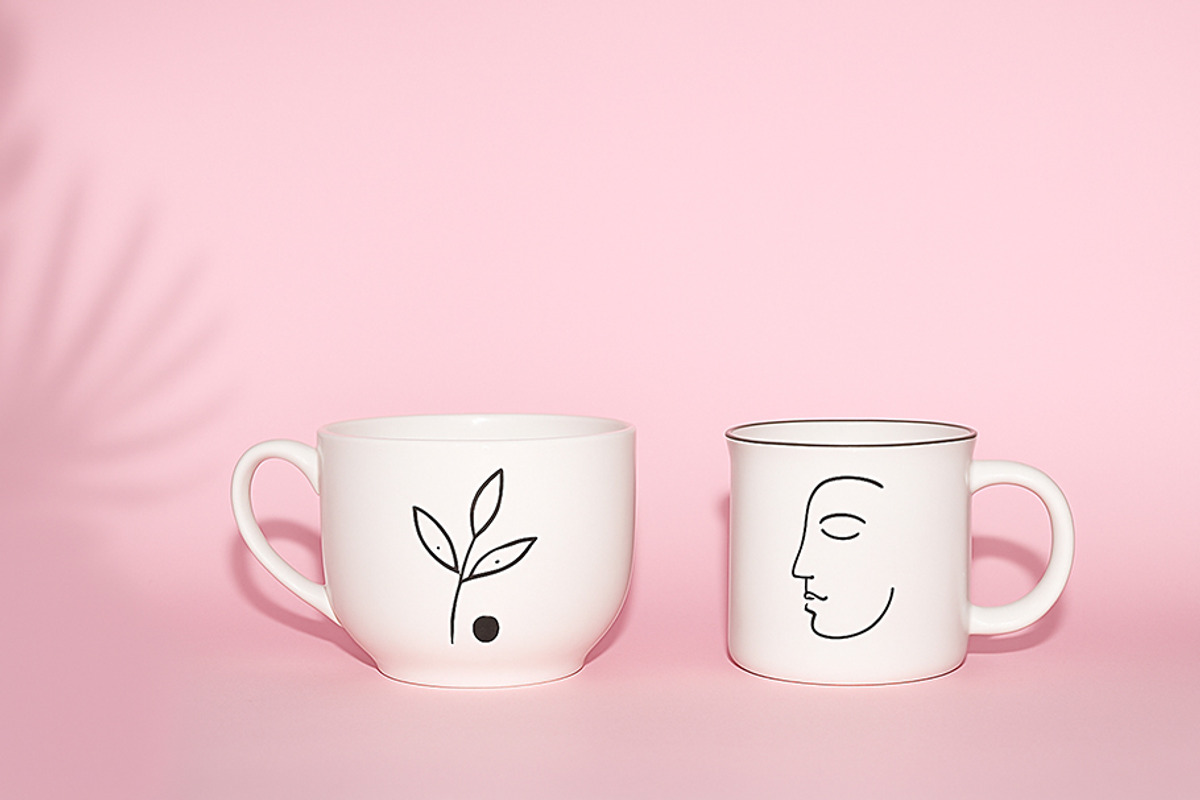 Minimalistic ceramic mugs, a Photo by Ami_Art (Photo 1 of 2)
