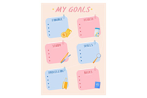 My Goals Creative Planner Page