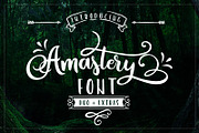 Amastery Font DUO and extras, a Script Font by BlackCatsMedia (Thumbnail 1 of 13)