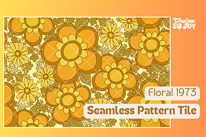 Seamless Pattern Tile - Floral 1973