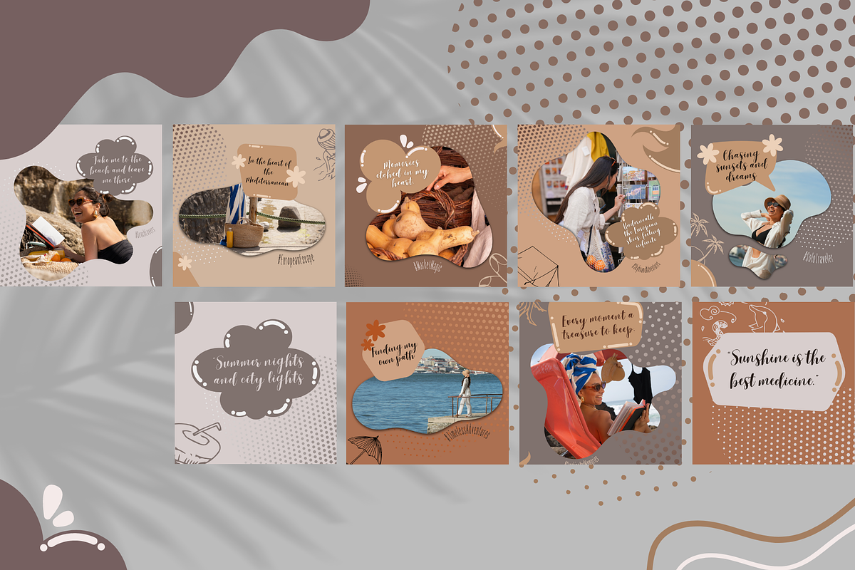 Summer Trip Social Media Kit, a Social Media Template by PaolaroiDesign (Photo 3 of 5)