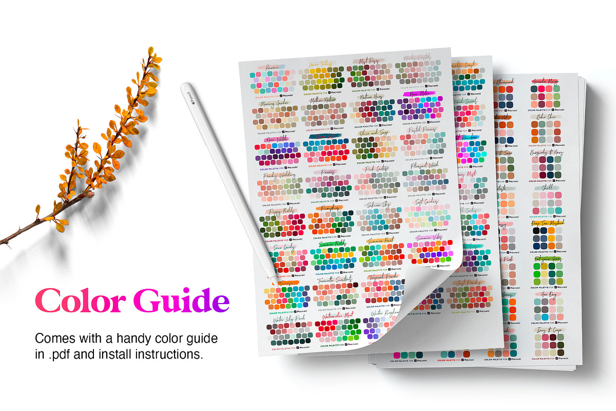 120 Procreate Color Palettes Bundle, a Palette Add-On by RadekBroz (Photo 9 of 9)