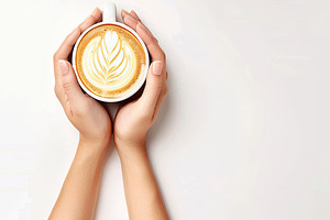Cropped shot of woman hands holding, a Photo by LOGOCREATIVE