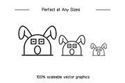 Angry and Amazed Rabbit Emojis, an Outline Icon by Designfour (Thumbnail 7 of 7)