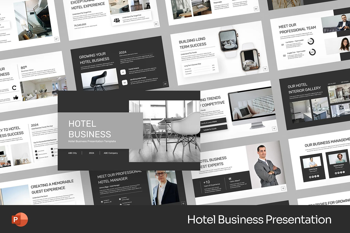 Hotel Business Powerpoint Templates, a Presentation Template by Fit-tee (Photo 1 of 2)