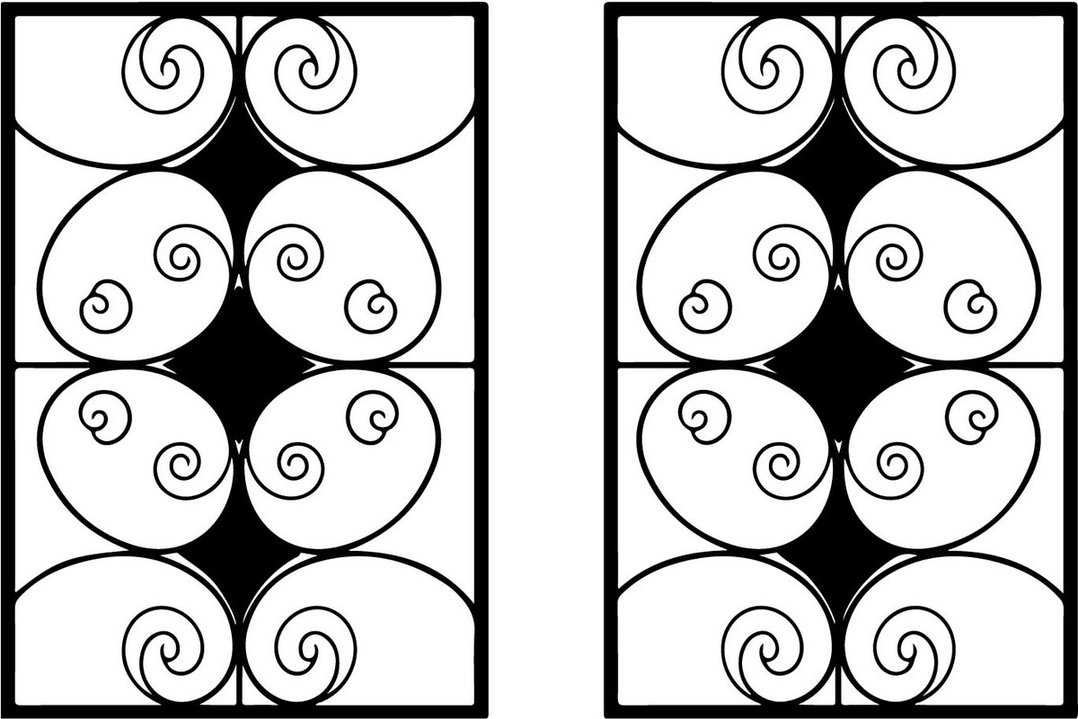 Decorative Iron Grill Scroll Panel, an Object Graphic by Creativeshirt (Photo 8 of 18)
