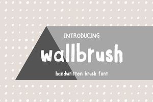 wallbrush font