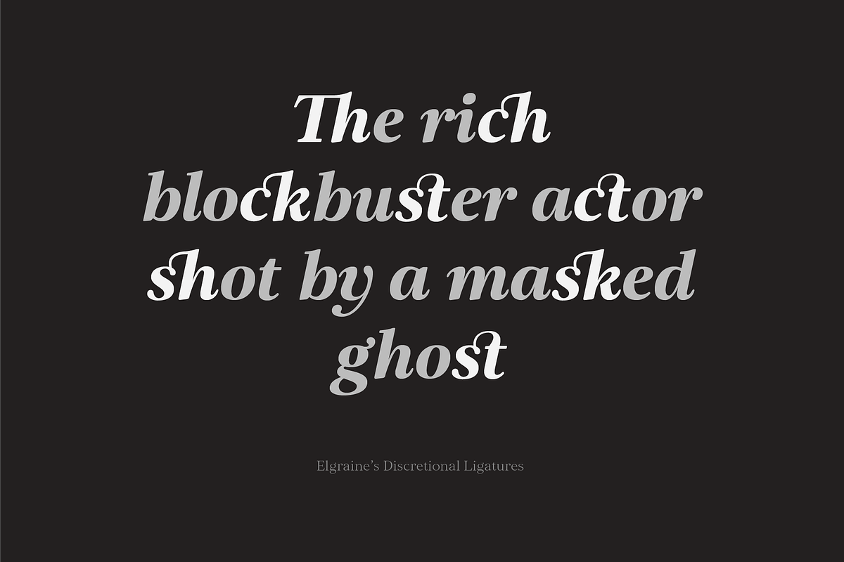 Elgraine – 18 Fonts, a Serif Font by Nasir Udin (Photo 13 of 14)