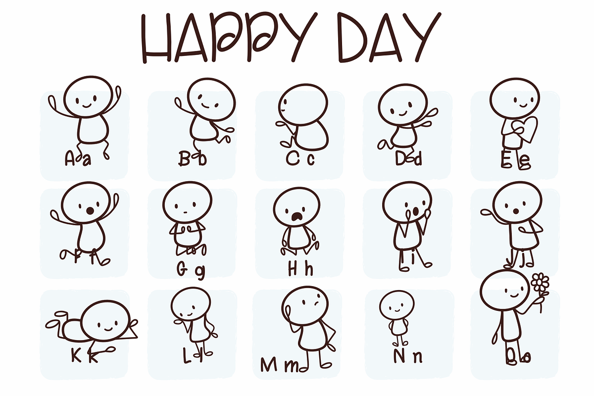 Happy Day| Symbols Fonts, a Symbol Font by Sirinart (Photo 2 of 6)