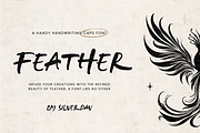 Feather, a Handwritten Font by Silverdav (Thumbnail 1 of 10)