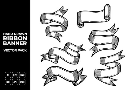 Ribbon Banners Vector Pack #6