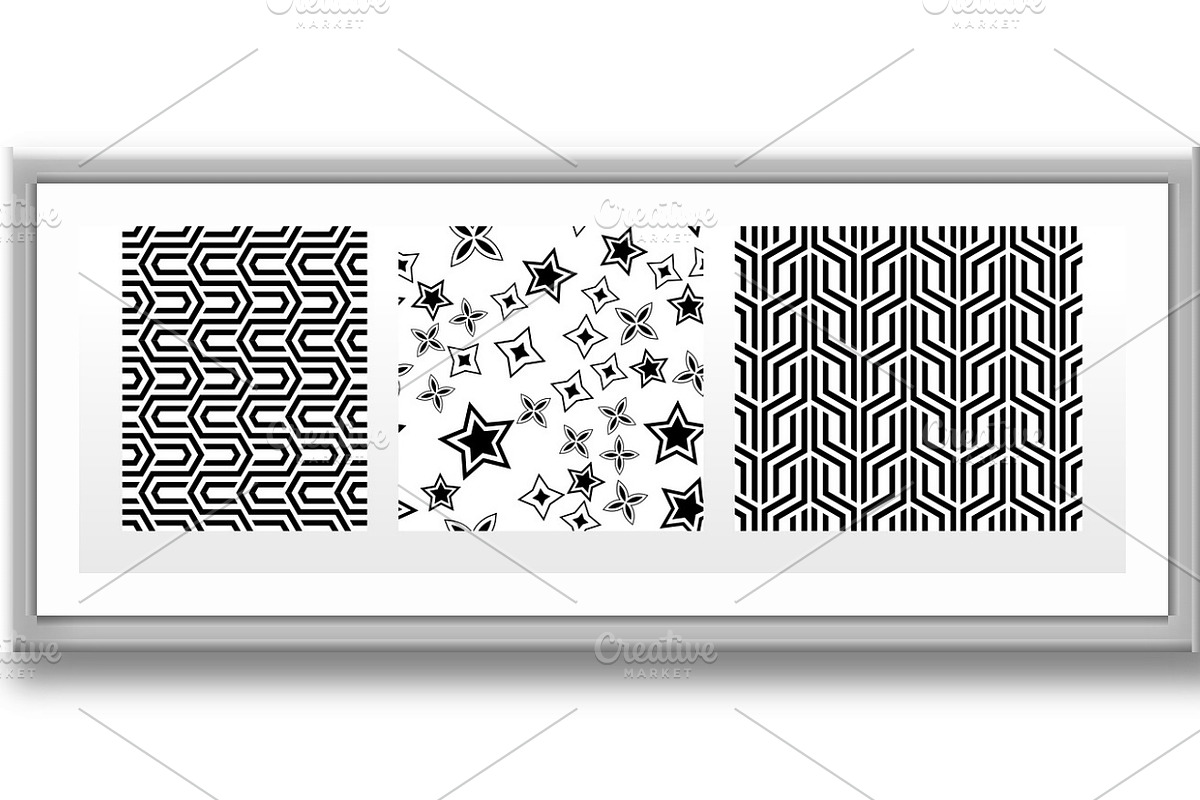 Geometric set of patterns, a Pattern Graphic by RODINA (Photo 3 of 3)