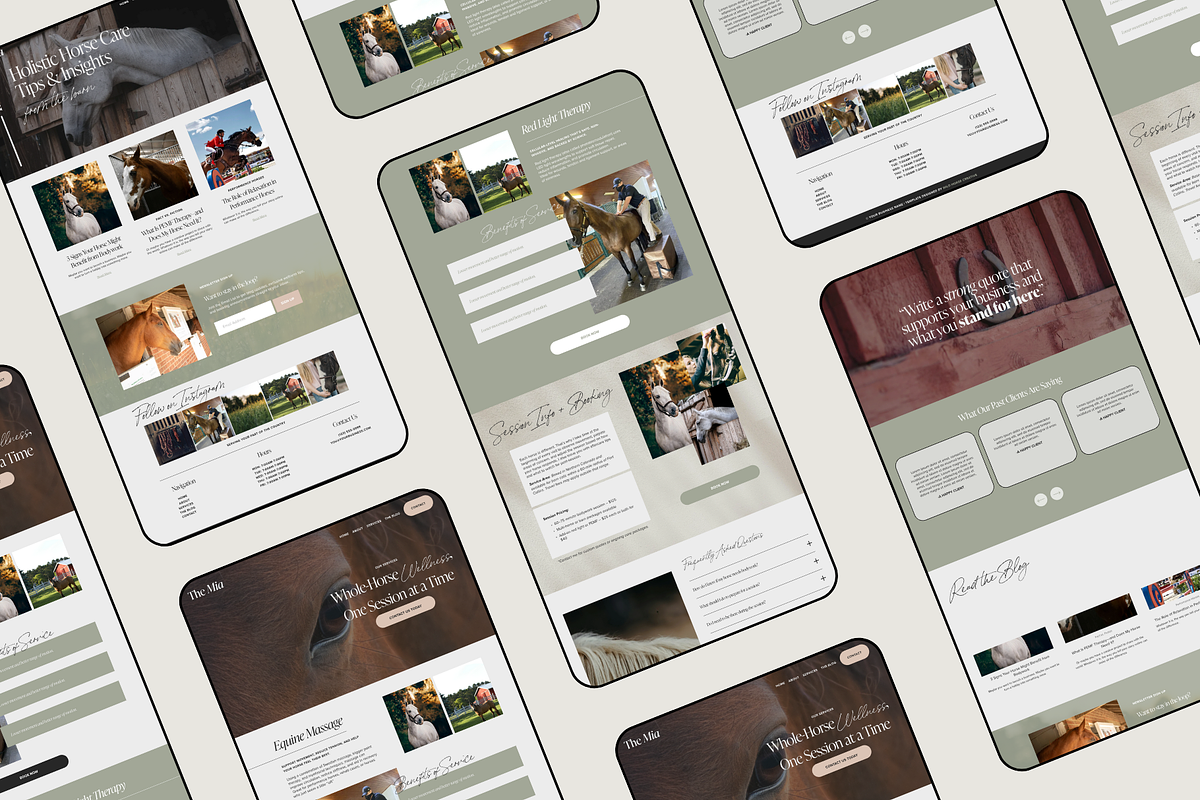 Squarespace 7.1 Template | The Mia preview 2