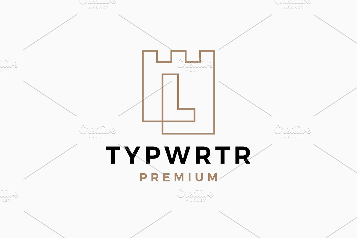 L Letter Castle Fortress Logo, a Branding & Logo Template by VASTARD STUDIO