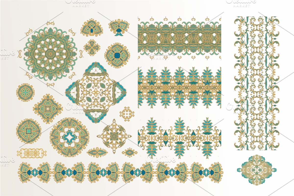 Big pack of ornaments, patterns, a Decorative Illustration by Dainia (Photo 1 of 3)