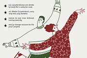 Festive People - vector illustration, a Person Illustration by Valerie (Thumbnail 4 of 7)