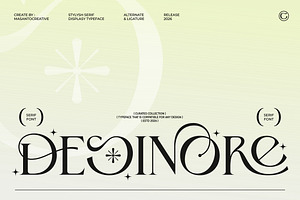 Desinore – Elegant Luxury Serif Font