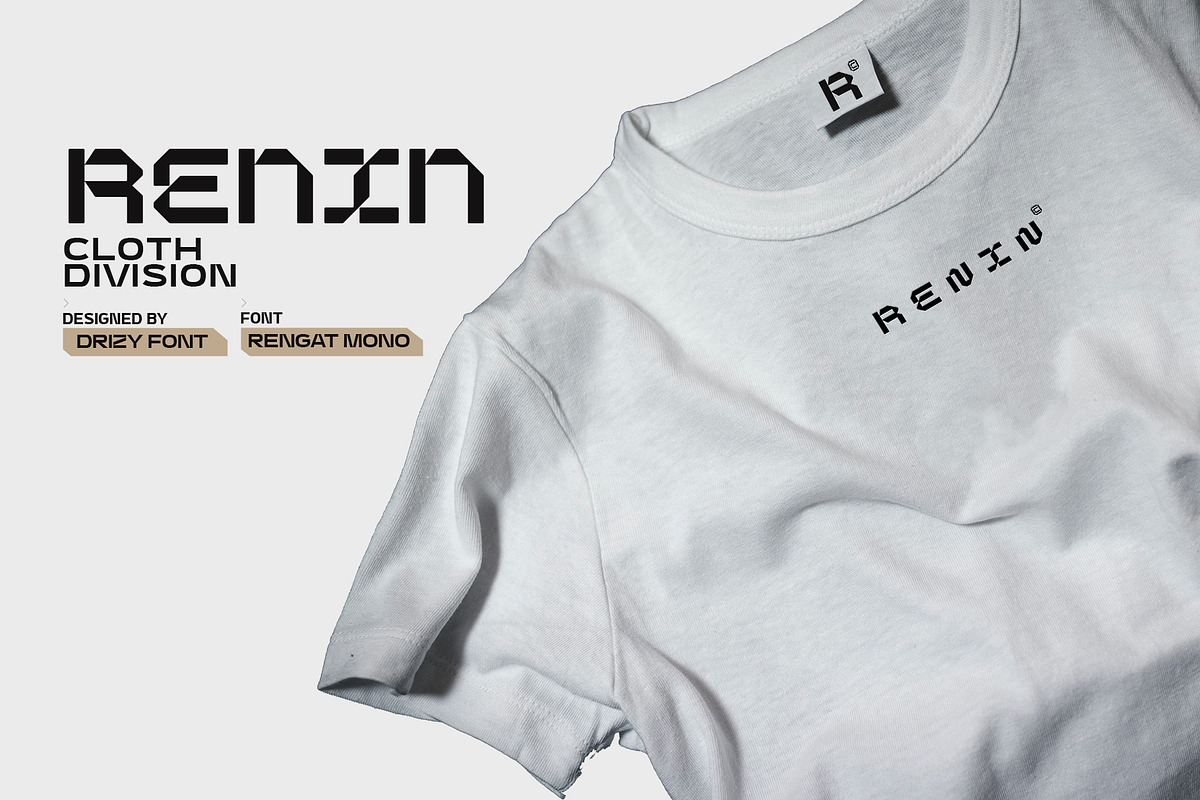 Rengat Mono - Modern Monospace Font, a Sans Serif Font by Drizy (Photo 8 of 10)