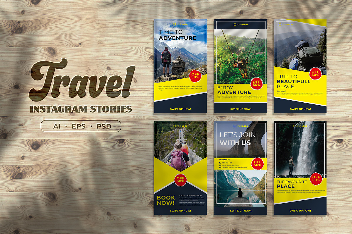 Travel Instagram Stories, a Social Media Template by Jiwstudio (Photo 2 of 2)