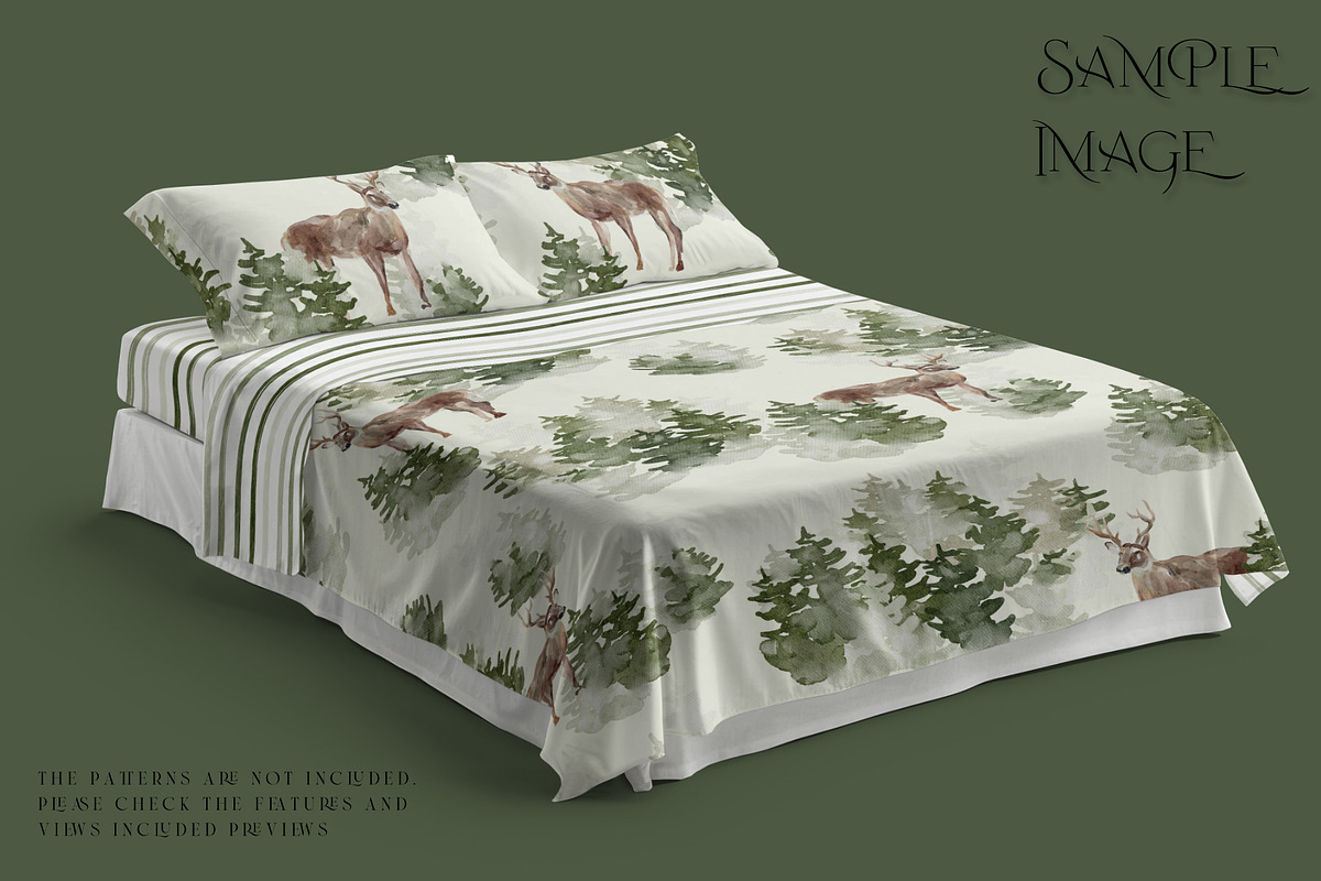 Bedding Flat & Fitted Sheet Mockups, a Product Mockup by mock-ups (Photo 5 of 16)