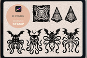 20 Cthulhu brush stamp, a Brush Add-On by TaKong Magics (Thumbnail 1 of 3)