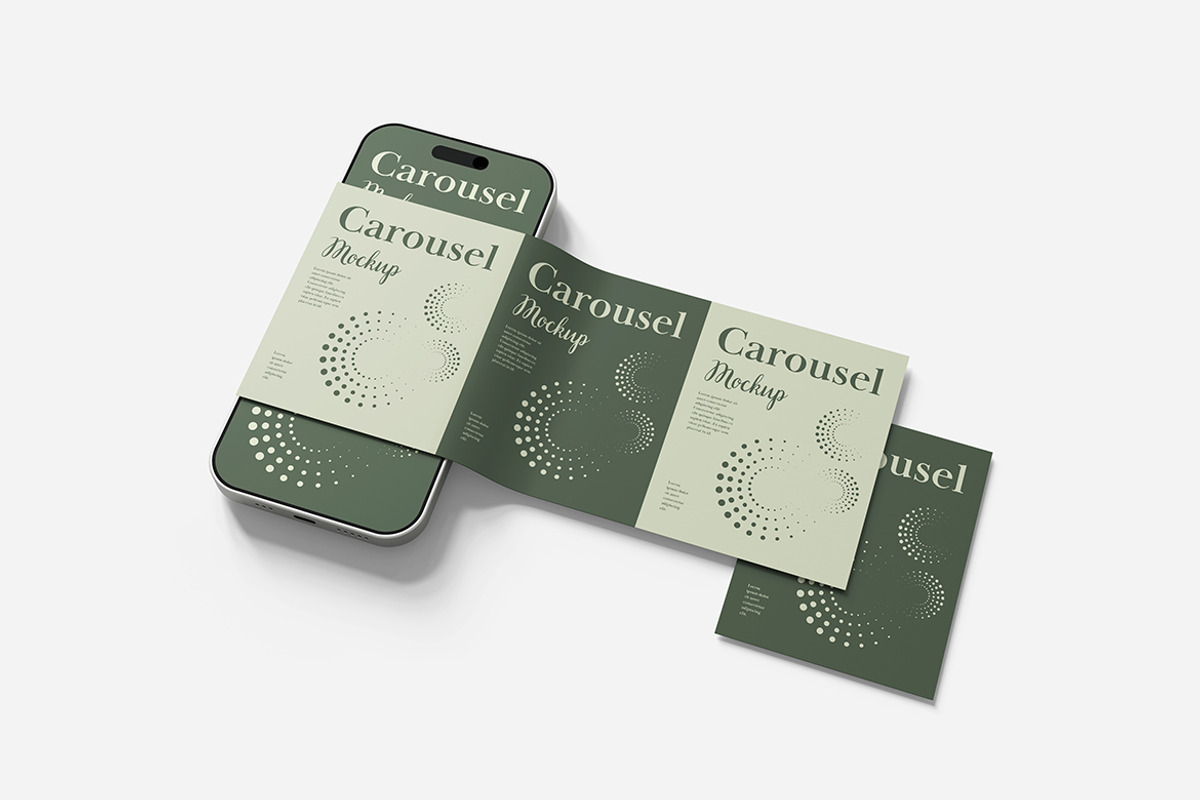 Clean Carousel Mockup, an Advertising Mockup by Indah (Photo 3 of 6)