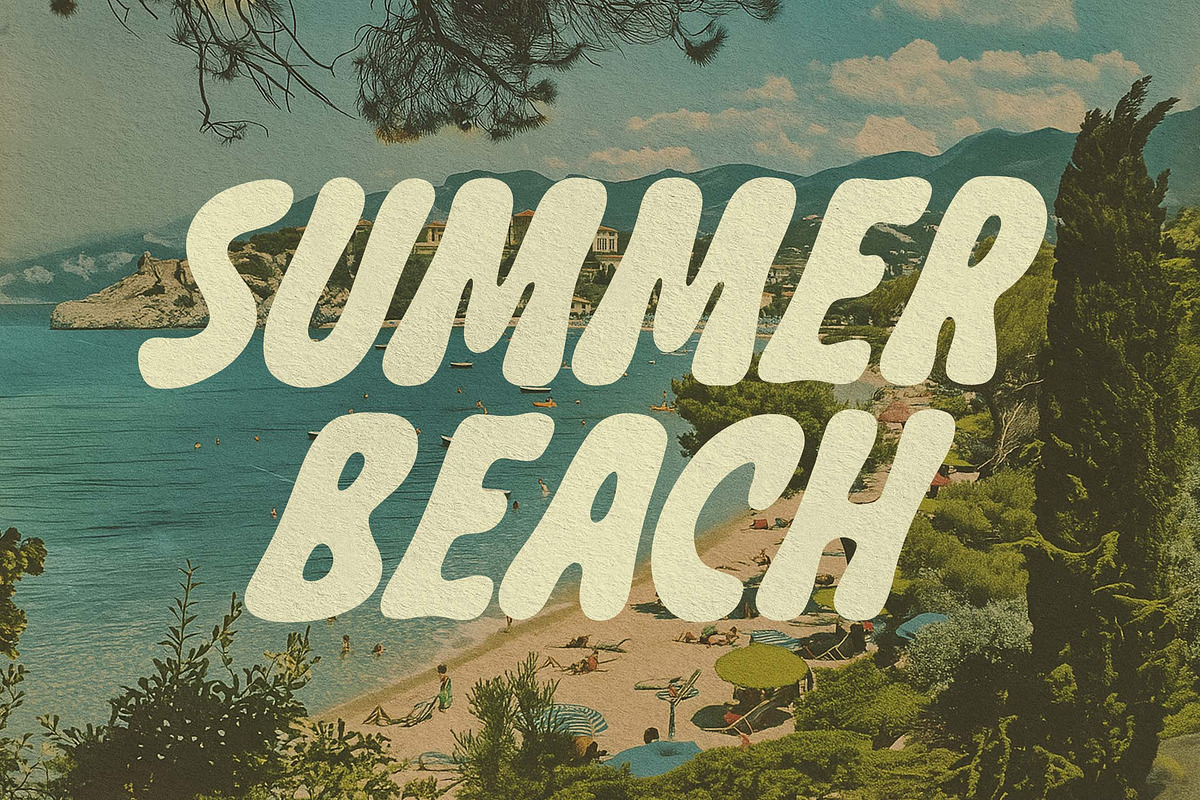 Coastal Dream a Bold Display Font, a Sans Serif Font by Honestype (Photo 3 of 12)