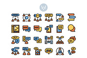 32 Social Communication Icon Sets, an Outline Icon by VINZENCE STUDIO (Thumbnail 2 of 4)