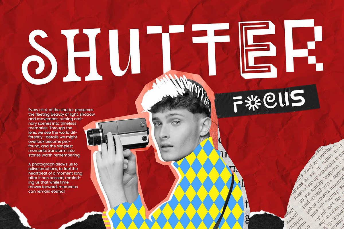 Mixed Font - Unpopular Montage, a Font by Arterfak Project (Photo 6 of 12)