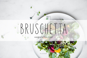 Bruschetta font