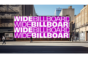 Wide Urban Billboard Layered PSD