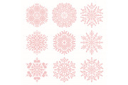Set of Round Snowflakes With Winter, a Texture Illustration by FineArtStudio (Thumbnail 1 of 3)