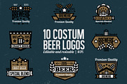 10 Beer Badges and Logos, a Branding & Logo Template by KatjaPotokar (Thumbnail 1 of 3)
