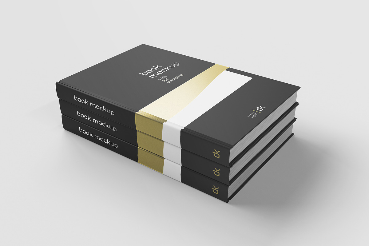 Hardcover Book Mockup, a Print Template by KIPET (Photo 3 of 15)