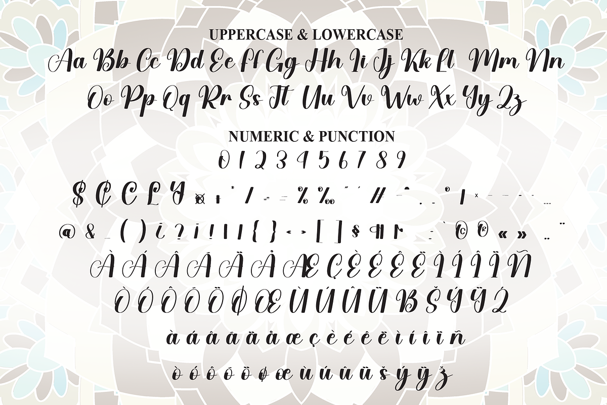 Mandala | Script Font, a Handwritten Font by Scratchones (Photo 7 of 9)