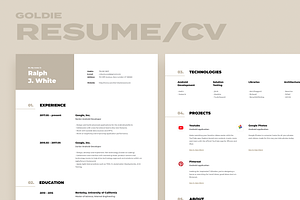 Goldie. Developer Resume