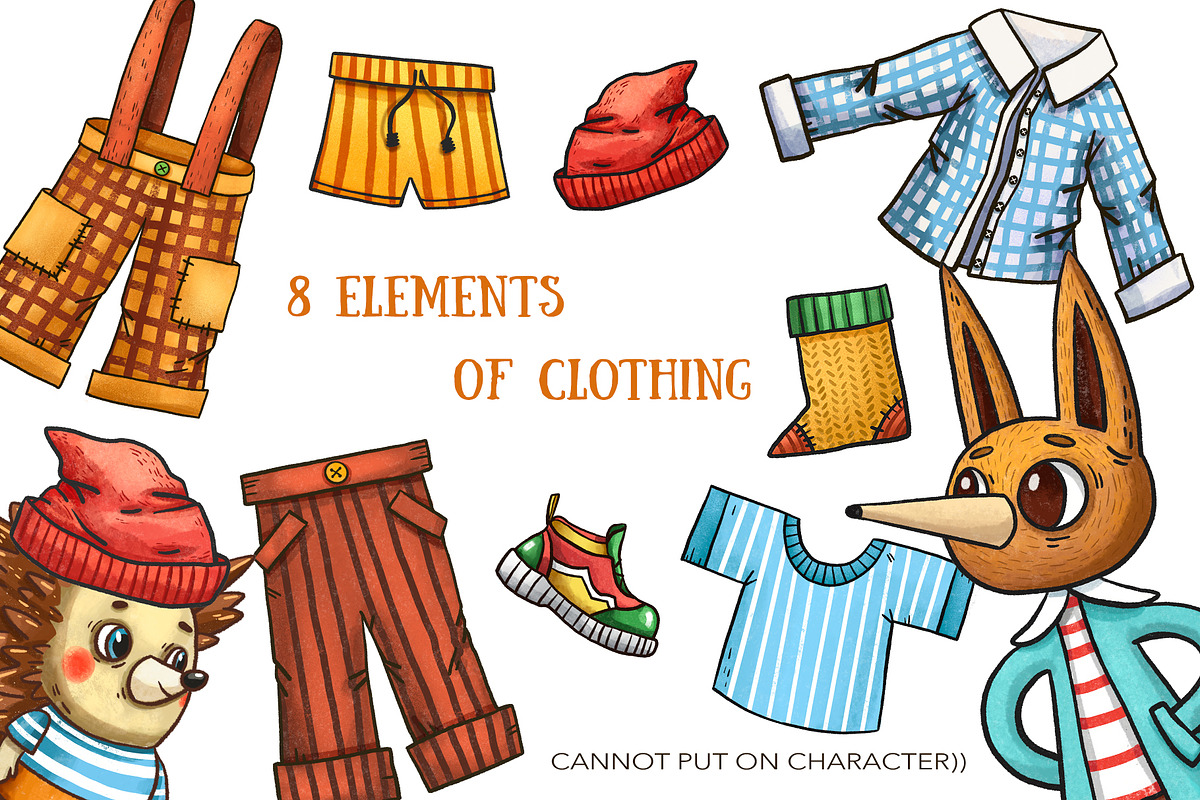 Forest School - Clip Art Set, an Animal Illustration by Mashamashastu (Photo 4 of 9)