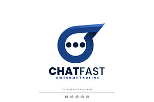 Chat Fast Gradient Logo