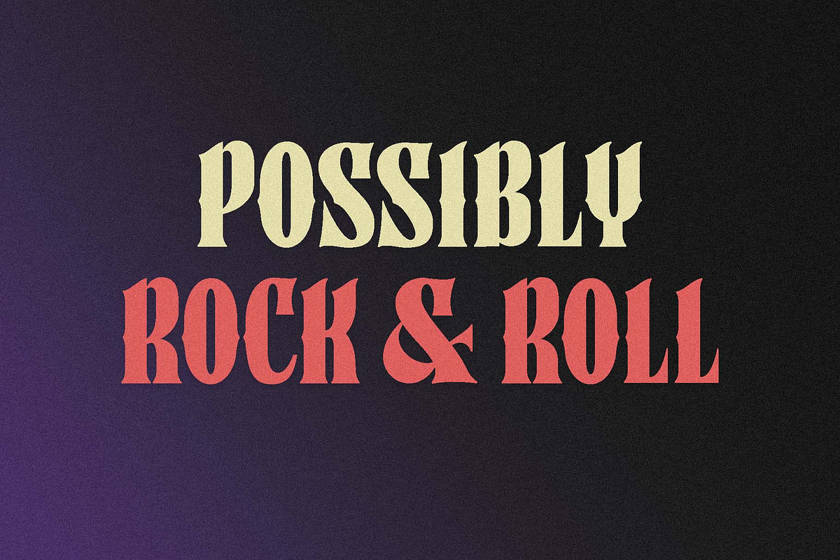 Rock Sign Typeface, a Blackletter Font by 50Fox (Photo 8 of 9)