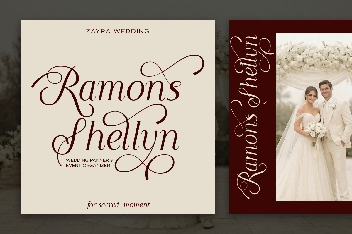 Elegant Wedding Serif - Rapodhite, a Serif Font by Font Liner (Photo 3 of 13)