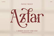 Azfar Serif Font, a Serif Font by Pepatah Studio (Thumbnail 1 of 12)