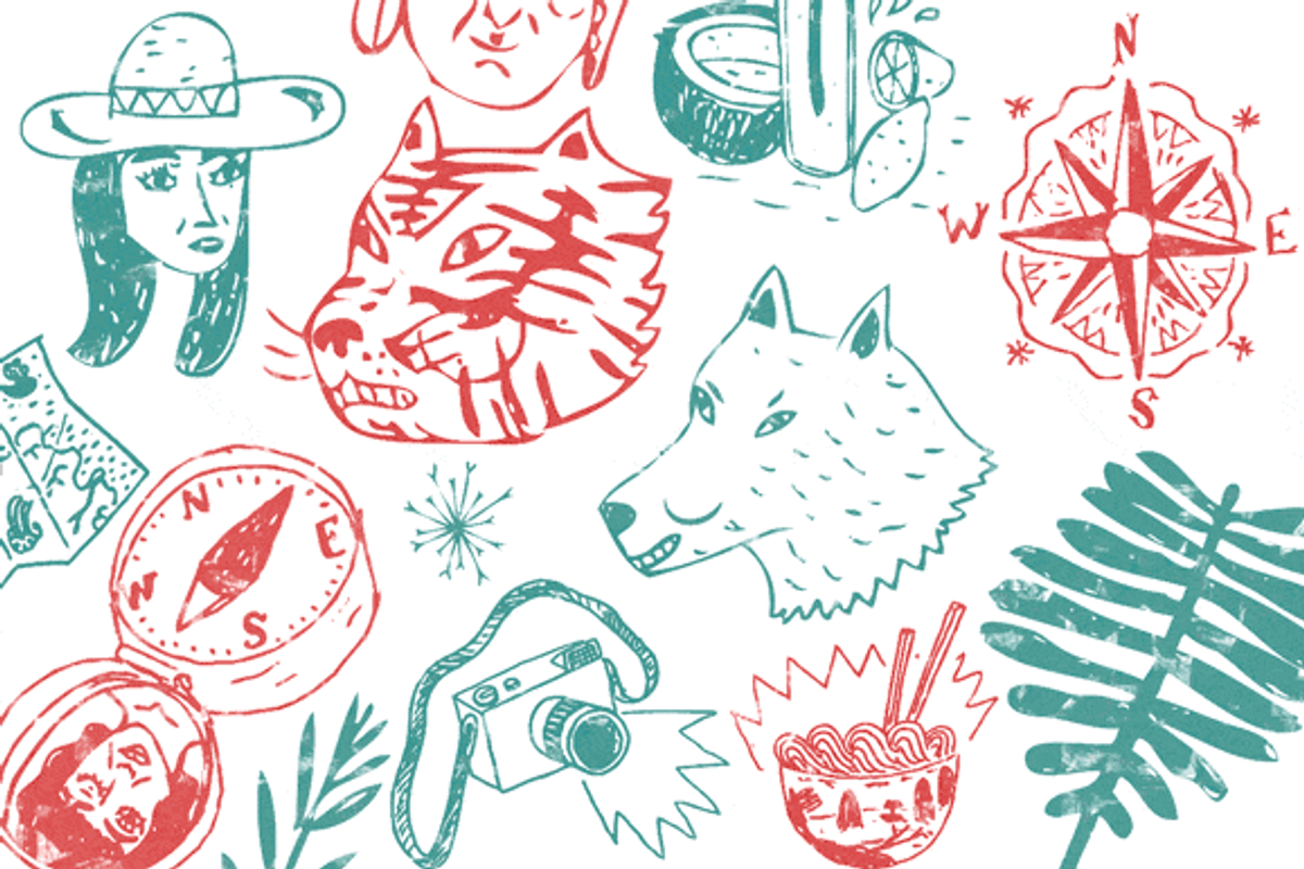 70 Hand Drawn Adventure Vectors, an Animal Illustration by Ed J Brown (Photo 1 of 4)