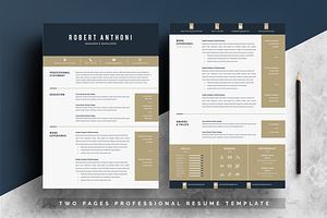 Word Resume Temlate 4 Pages Pack